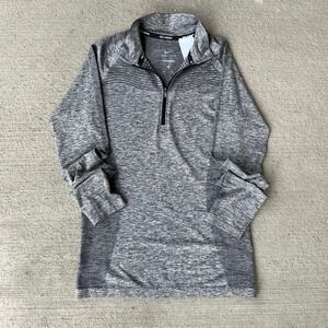 nike women's running performance long sleeve 1/4 zip pullover black size S